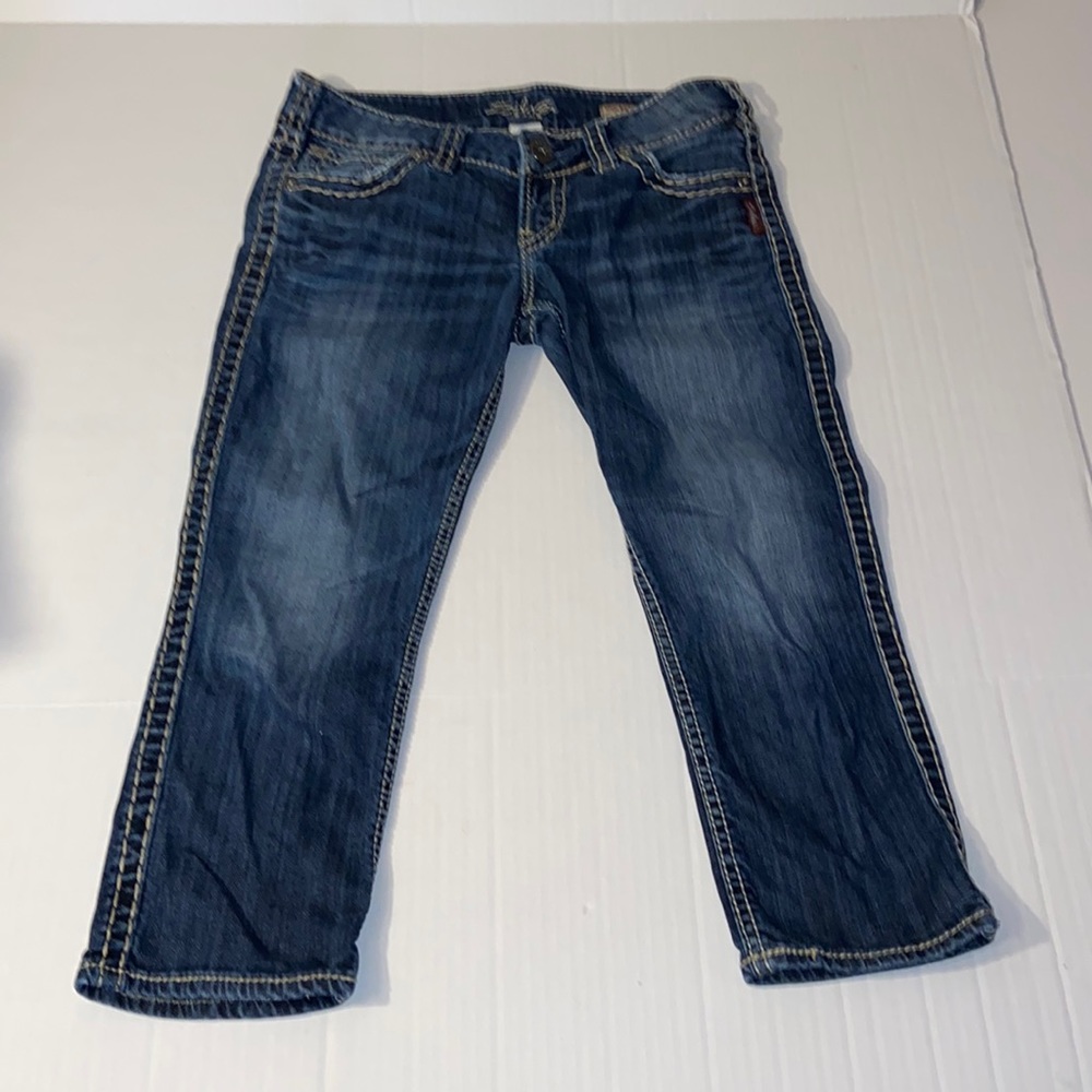 Silver Women’s W 27 McKenzie Capri Denim Blue Jeans
